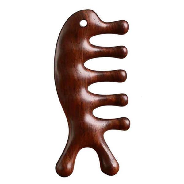 ماساژور گواشا چوبی مدل دلفینی یا 7 سر