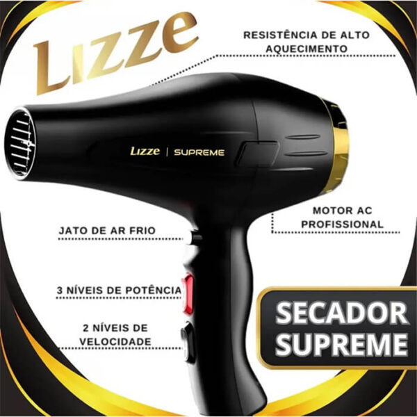 سشوار لیز مدل سوپریم 2600 وات LIZZE SUPREME