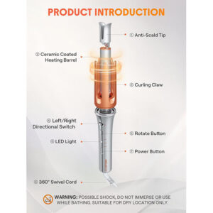 دستگاه بابلیس فر کننده مو و کرلی شیگلم Sheglam سایز 25mm