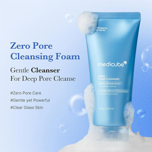 فوم شستشوی صورت مدی کیوب مدل zero حجم 120 گرم - تصویر 3