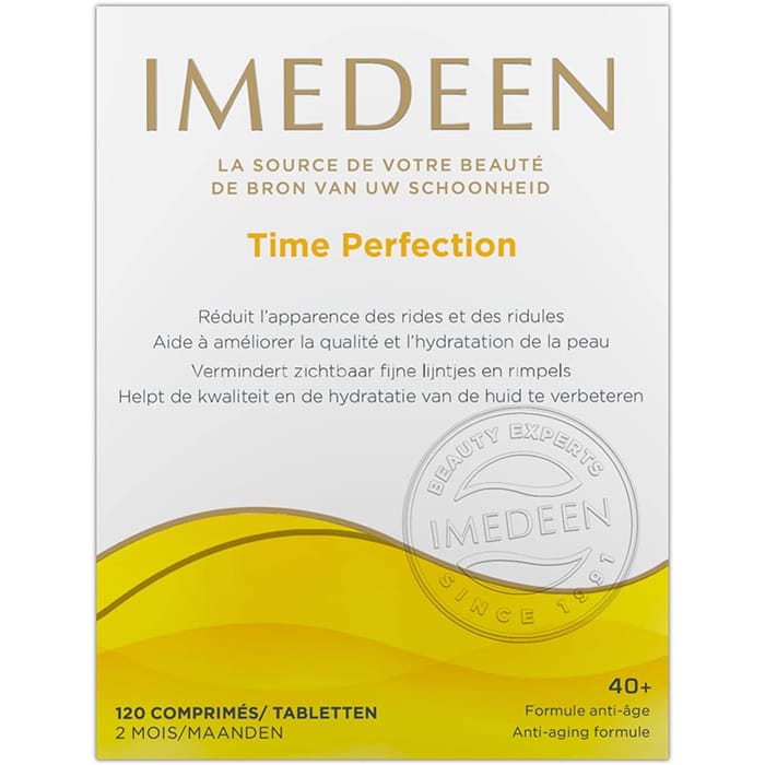imedeen-time-perfection-120-tablets-1 قرص ایمدین جوانساز مدل تایم پرفکشن اصلی 120 عددی